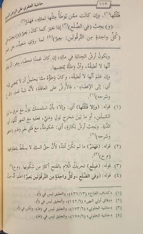 ⁦حاشية العنقري على الروض المربع شرح زاد المستقنع 6/1⁩ - الصورة ⁦3⁩