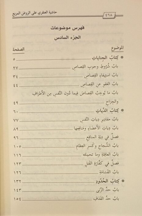 ⁦حاشية العنقري على الروض المربع شرح زاد المستقنع 6/1⁩ - الصورة ⁦5⁩